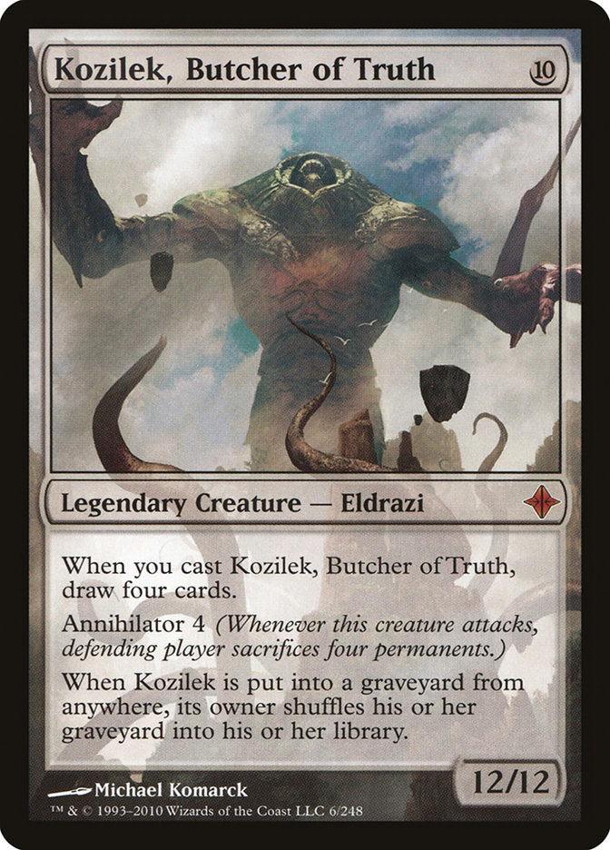 Kozilek, Butcher of Truth [Rise of the Eldrazi] | Dumpster Cat Games