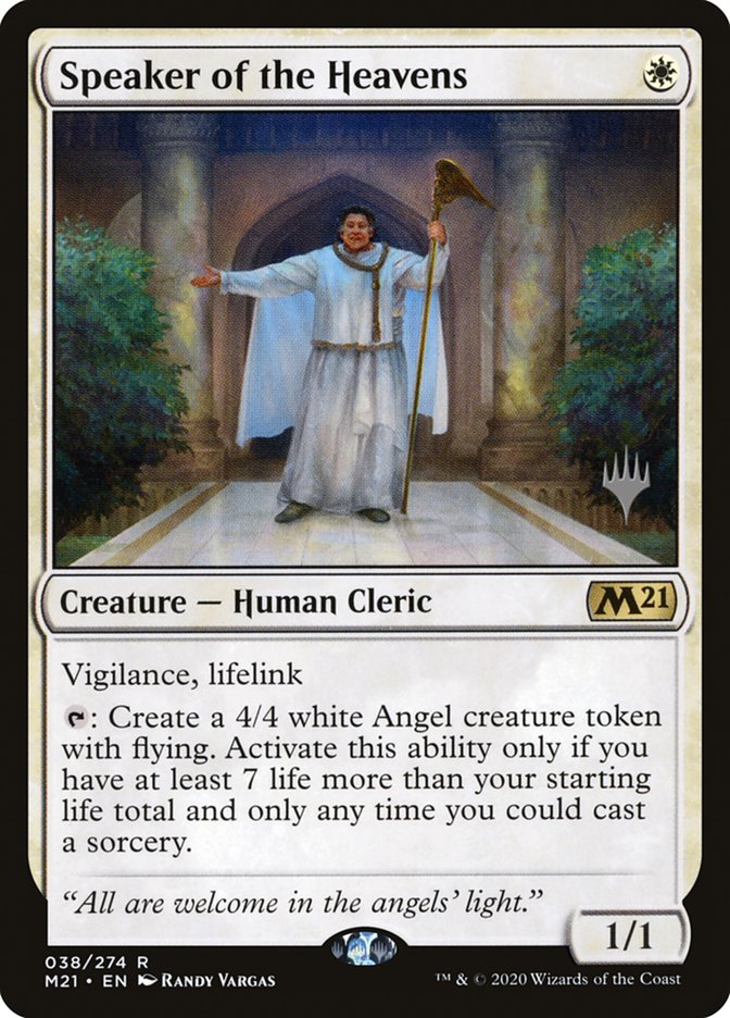 Speaker of the Heavens (Promo Pack) [Core Set 2021 Promos] | Dumpster Cat Games