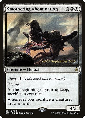 Smothering Abomination [Battle for Zendikar Promos] | Dumpster Cat Games