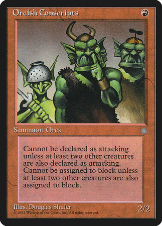 Orcish Conscripts [Ice Age] | Dumpster Cat Games