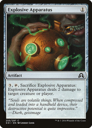 Explosive Apparatus [Shadows over Innistrad] | Dumpster Cat Games