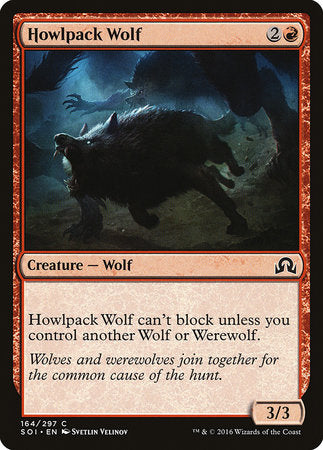 Howlpack Wolf [Shadows over Innistrad] | Dumpster Cat Games