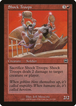 Shock Troops [Mercadian Masques] | Dumpster Cat Games