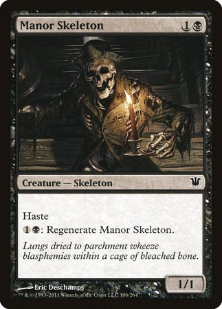 Manor Skeleton [Innistrad] | Dumpster Cat Games