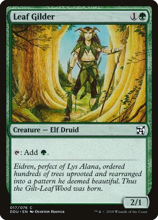 Leaf Gilder [Duel Decks: Elves vs. Inventors] | Dumpster Cat Games