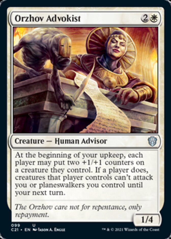 Orzhov Advokist [Commander 2021] | Dumpster Cat Games