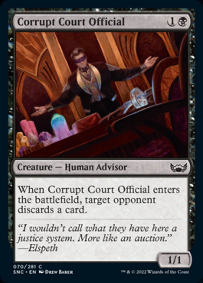 Corrupt Court Official [Streets of New Capenna] | Dumpster Cat Games