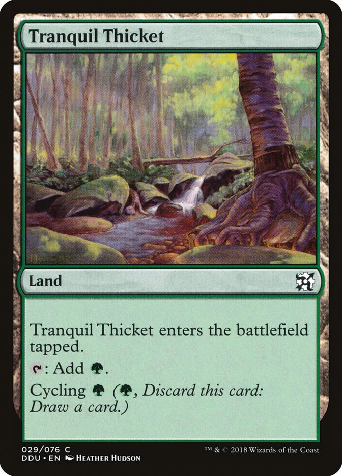 Tranquil Thicket [Duel Decks: Elves vs. Inventors] | Dumpster Cat Games