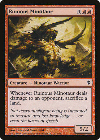 Ruinous Minotaur [Zendikar] | Dumpster Cat Games