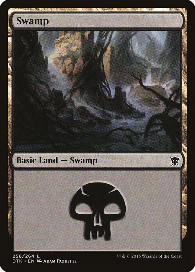 Swamp (258) [Dragons of Tarkir] | Dumpster Cat Games