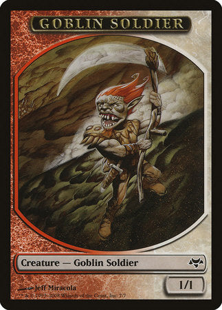 Goblin Soldier Token [Eventide Tokens] | Dumpster Cat Games