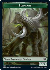 Elephant // Thopter Double-Sided Token [Starter Commander Decks] | Dumpster Cat Games