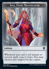 Soldier // Jaya, Fiery Negotiator Emblem Double-sided Token [Dominaria United Tokens] | Dumpster Cat Games