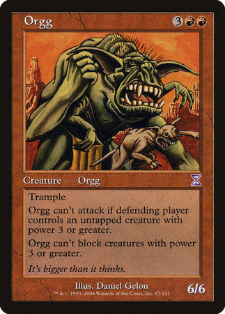 Orgg [Time Spiral Timeshifted] | Dumpster Cat Games