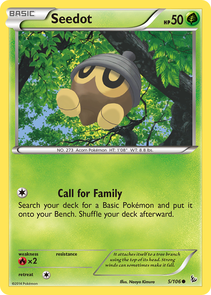 Seedot (5/106) [XY: Flashfire] | Dumpster Cat Games