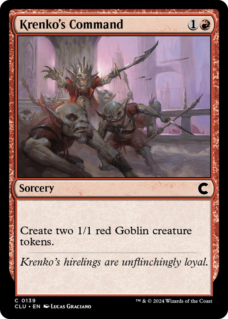 Krenko's Command [Ravnica: Clue Edition] | Dumpster Cat Games