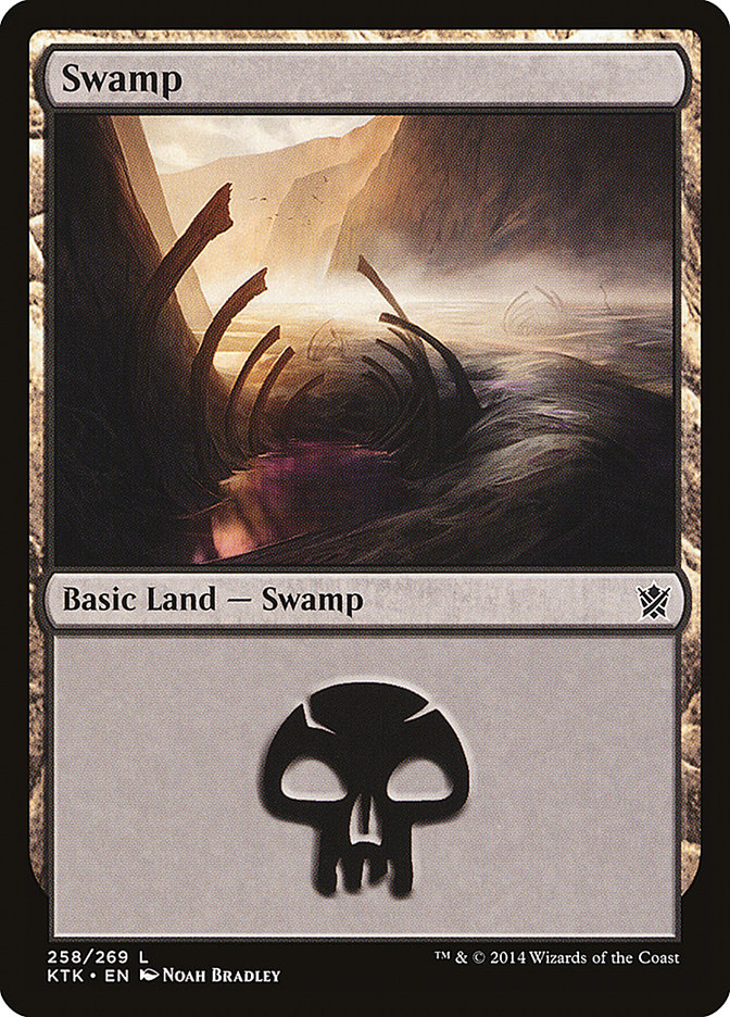 Swamp (258) [Khans of Tarkir] | Dumpster Cat Games