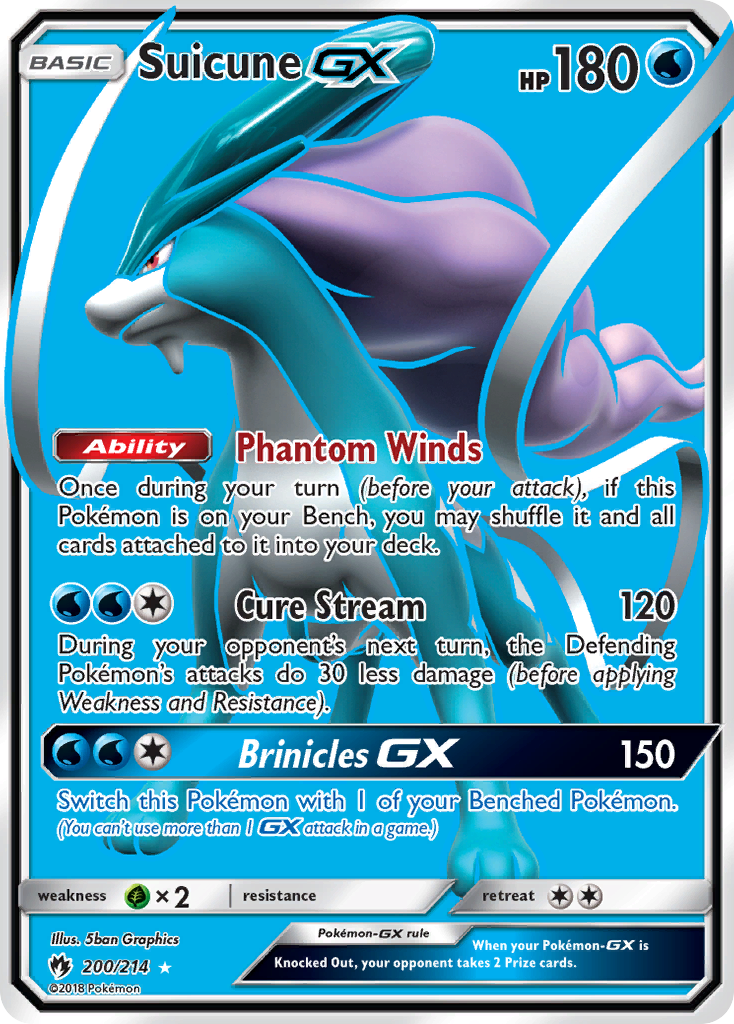 Suicune GX (200/214) [Sun & Moon: Lost Thunder] | Dumpster Cat Games