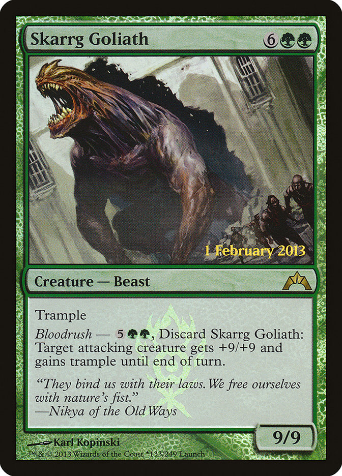 Skarrg Goliath (Launch) [Gatecrash Prerelease Promos] | Dumpster Cat Games