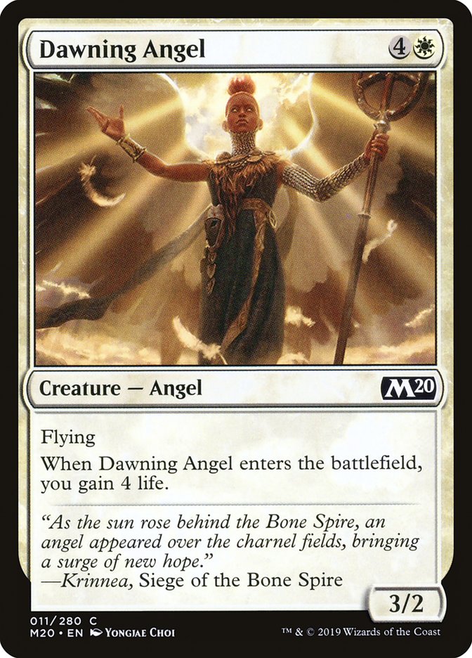 Dawning Angel [Core Set 2020] | Dumpster Cat Games