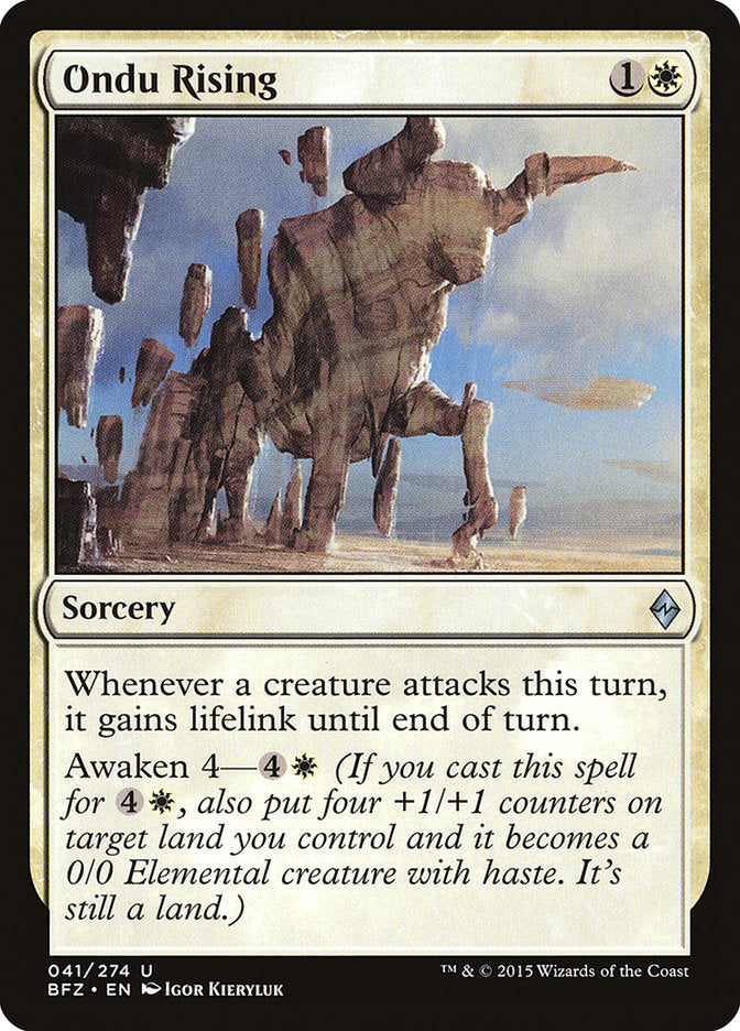 Ondu Rising [Battle for Zendikar] | Dumpster Cat Games