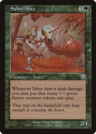 Saber Ants [Mercadian Masques] | Dumpster Cat Games