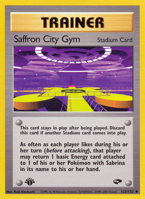 Saffron City Gym (122/132) [Gym Challenge 1st Edition] | Dumpster Cat Games