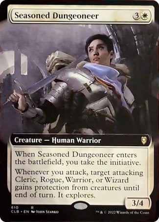 Seasoned Dungeoneer (Extended Art) [Commander Legends: Battle for Baldur's Gate] | Dumpster Cat Games