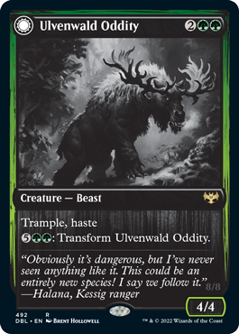 Ulvenwald Oddity // Ulvenwald Behemoth [Innistrad: Double Feature] | Dumpster Cat Games