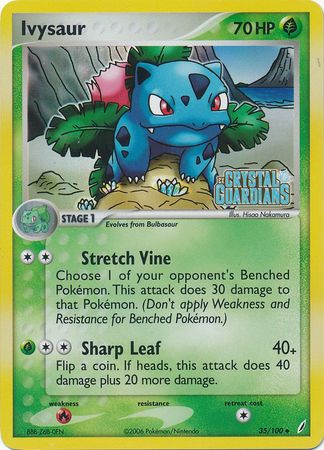Ivysaur (35/100) (Stamped) [EX: Crystal Guardians] | Dumpster Cat Games