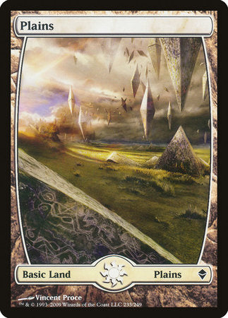 Plains (233) - Full Art [Zendikar] | Dumpster Cat Games
