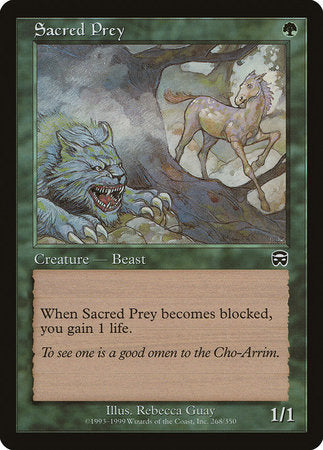 Sacred Prey [Mercadian Masques] | Dumpster Cat Games