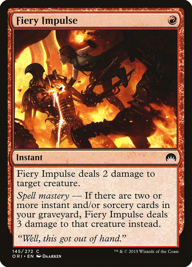Fiery Impulse [Magic Origins] | Dumpster Cat Games