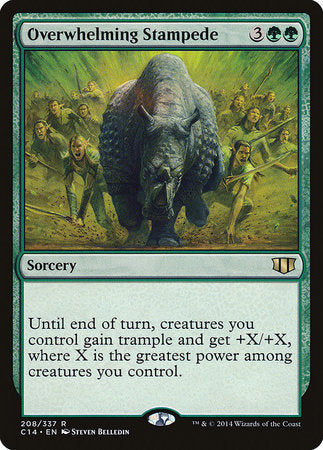 Overwhelming Stampede [Commander 2014] | Dumpster Cat Games
