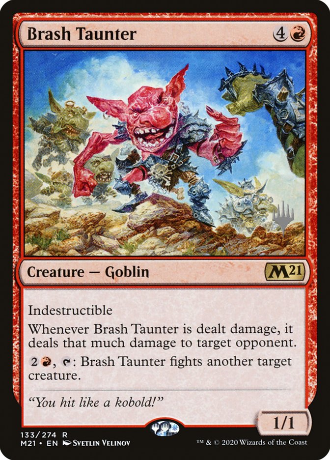 Brash Taunter (Promo Pack) [Core Set 2021 Promos] | Dumpster Cat Games