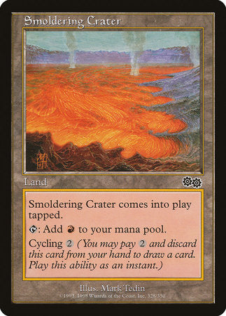 Smoldering Crater [Urza's Saga] | Dumpster Cat Games