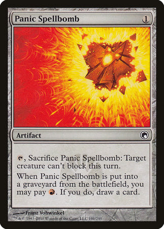 Panic Spellbomb [Scars of Mirrodin] | Dumpster Cat Games
