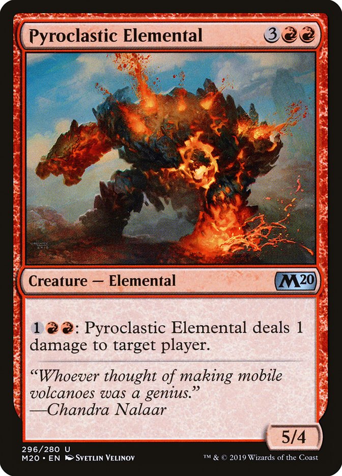 Pyroclastic Elemental [Core Set 2020] | Dumpster Cat Games