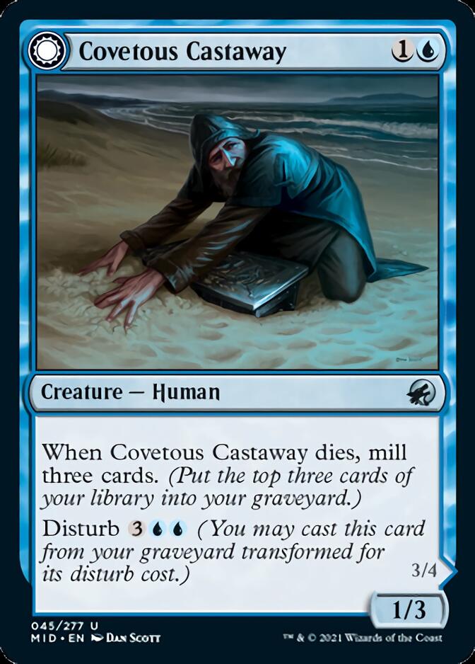 Covetous Castaway // Ghostly Castigator [Innistrad: Midnight Hunt] | Dumpster Cat Games