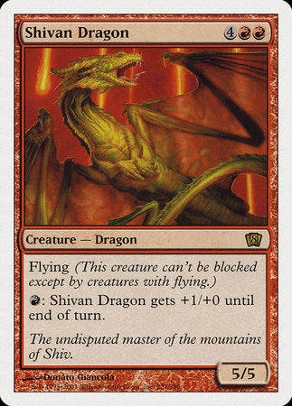 Shivan Dragon [Eighth Edition] | Dumpster Cat Games