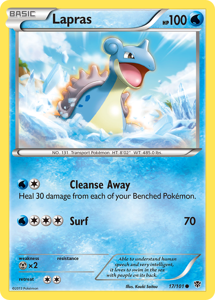 Lapras (17/101) [Black & White: Plasma Blast] | Dumpster Cat Games