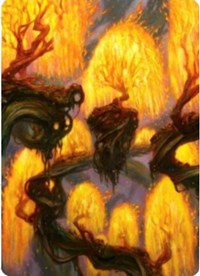 Grove of the Burnwillows Art Card [Zendikar Rising Art Series] | Dumpster Cat Games