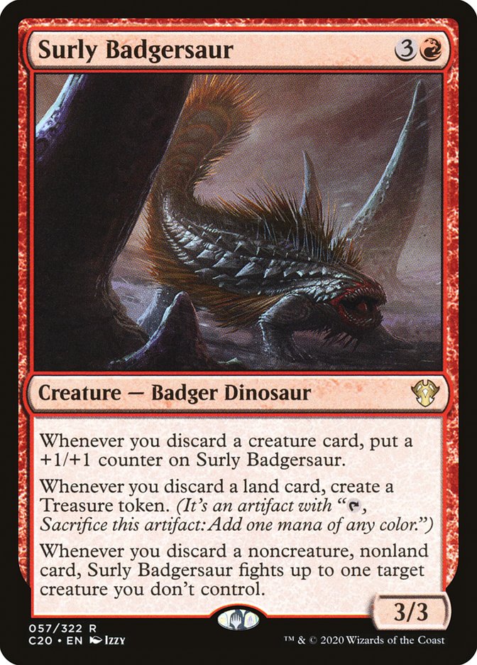 Surly Badgersaur [Commander 2020] | Dumpster Cat Games