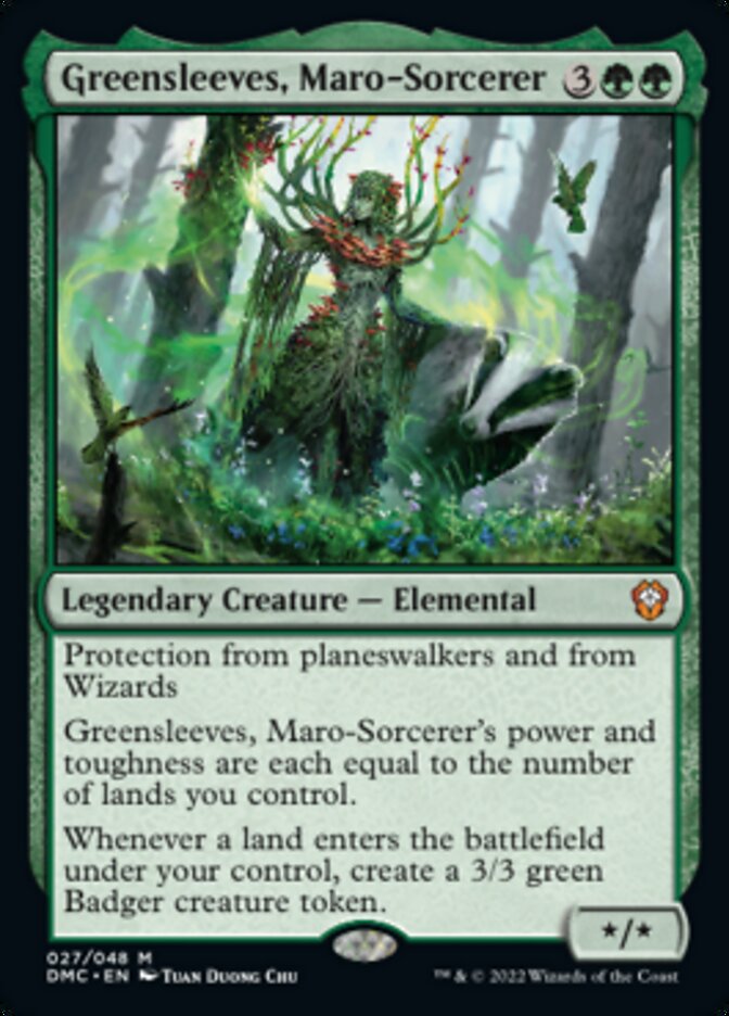 Greensleeves, Maro-Sorcerer [Dominaria United Commander] | Dumpster Cat Games