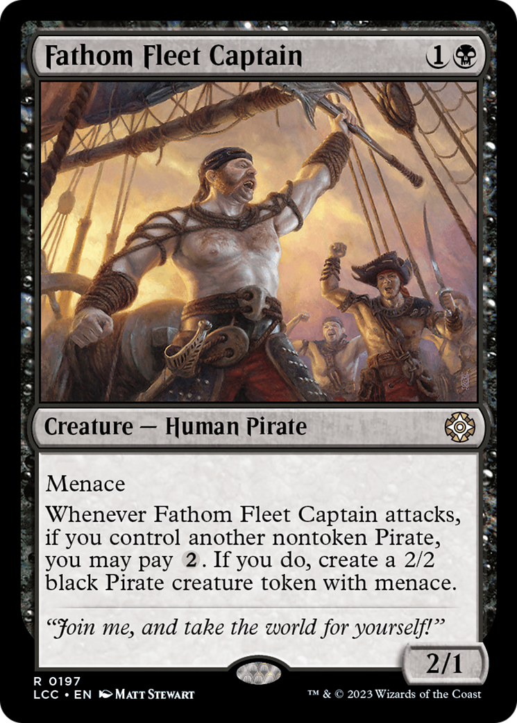 Fathom Fleet Captain [The Lost Caverns of Ixalan Commander] | Dumpster Cat Games