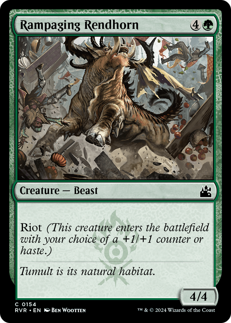 Rampaging Rendhorn [Ravnica Remastered] | Dumpster Cat Games