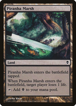Piranha Marsh [Zendikar] | Dumpster Cat Games