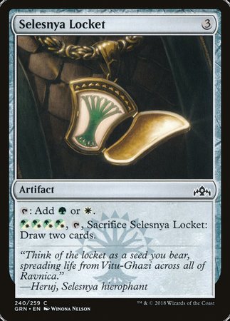 Selesnya Locket [Guilds of Ravnica] | Dumpster Cat Games
