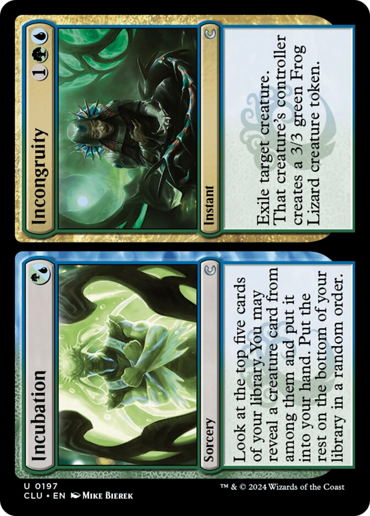 Incubation // Incongruity [Ravnica: Clue Edition] | Dumpster Cat Games
