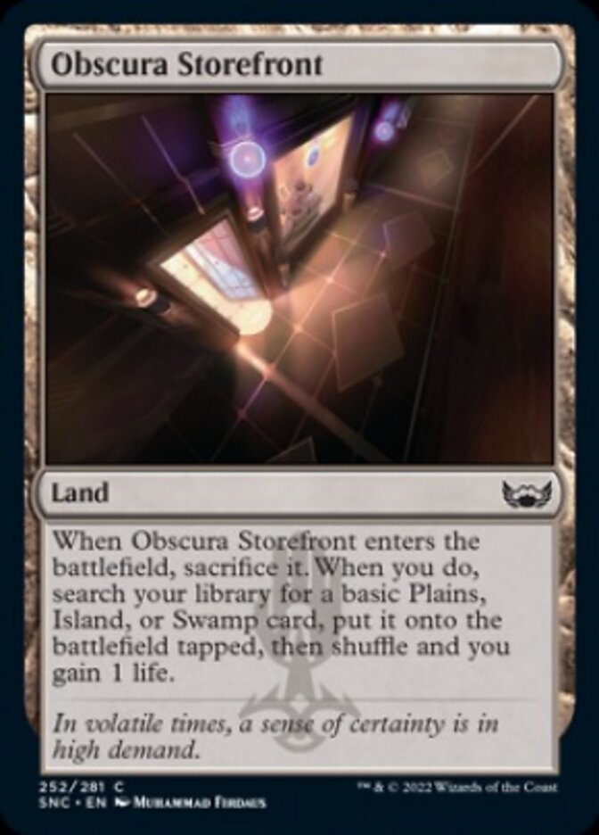 Obscura Storefront [Streets of New Capenna] | Dumpster Cat Games